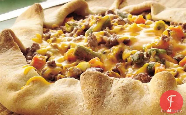Cremige Rindfleisch Fold-Over-Torte