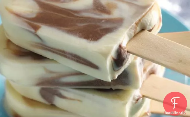 Doppelte Schokolade Swirl Pops