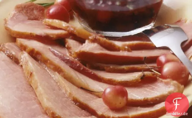 Slow-Cooker Schinken mit Johannisbeer-Kirsch-Sauce