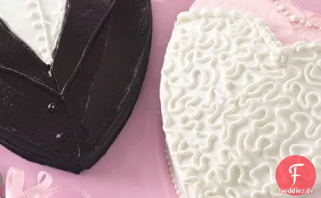 Braut und Bräutigam Dusche Kuchen