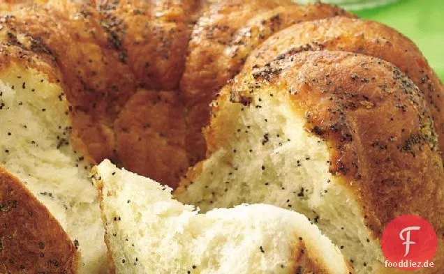 Zitrone-Mohn-Pull-Apart-Kaffee-Kuchen