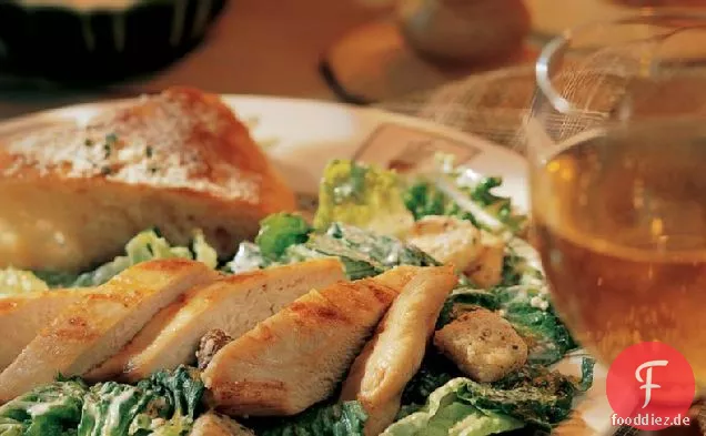 Gegrilltes Hähnchen Caesar Salat
