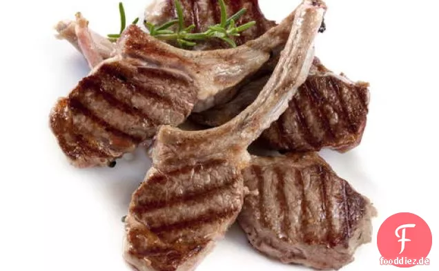 Gegrillte Rosmarin Lammkoteletts