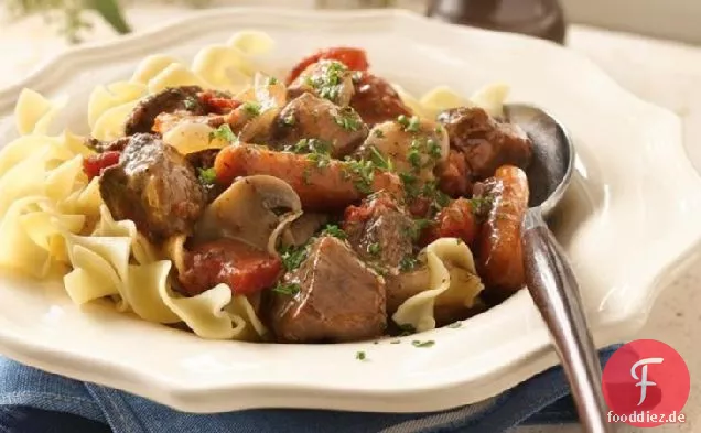 Slow-Cooker Land Französisch-Rindfleisch-Eintopf