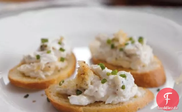 Warmer Schnittlauch-Zwiebel-Krabben-Dip