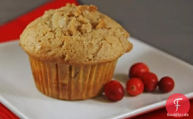 Streusel-Gekrönt Cranberry-Kaffee-Kuchen-Muffins