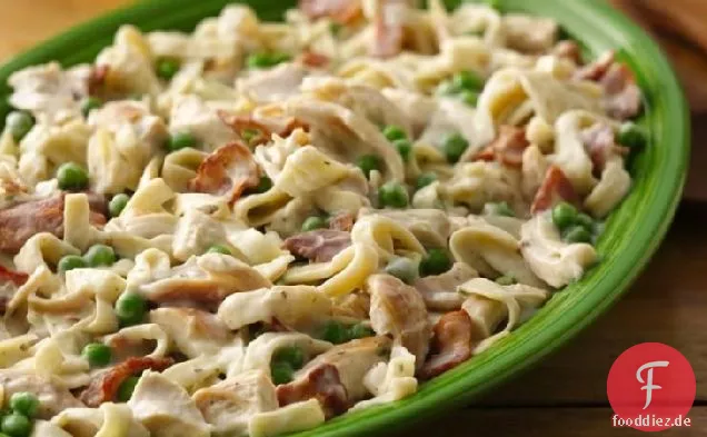 Hühnchen-Fettuccine a la Carbonara