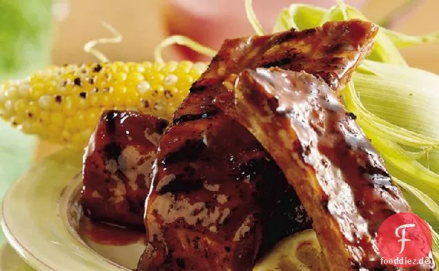 Gegrillte pikante Zitronen Spareribs