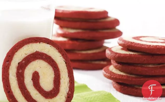 Roter Samt Pinwheel Cookies