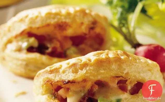 Schinken und Gouda Gebäck Puffs