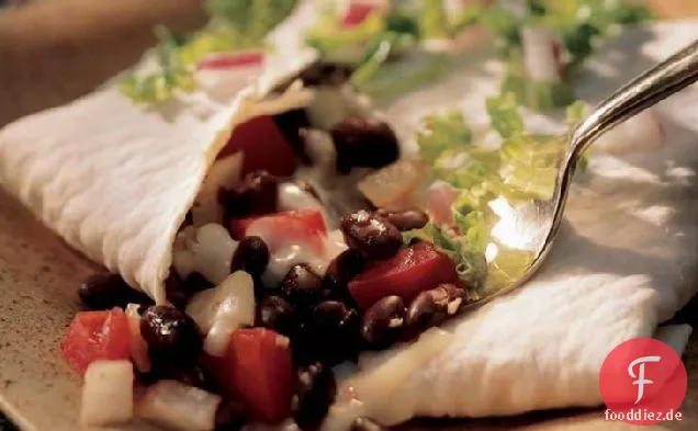 Neue mexikanische Black Bean Burritos