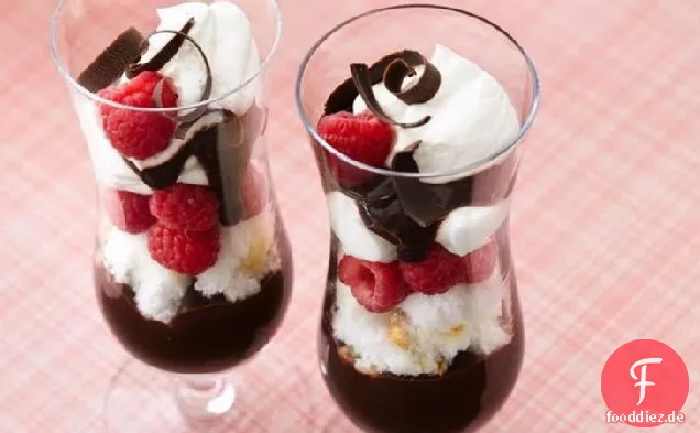 Mexikanische Schokolade-Himbeer-Parfaits