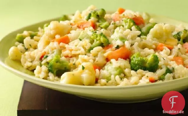 Käsiges Gemüse-Risotto
