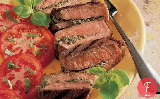 Gegrillte Pesto-Gefüllte Steaks