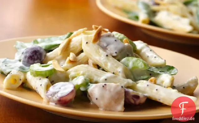 Hühnchen-Nudelsalat mit cremigem Zitronen-Dressing