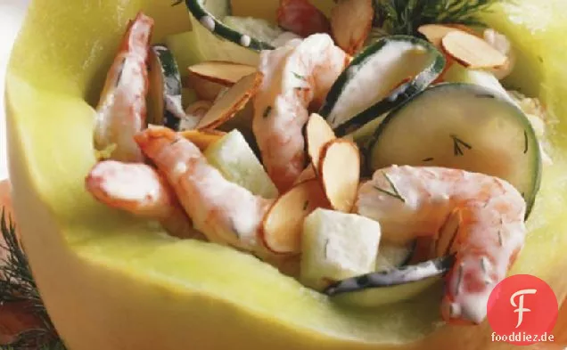 Garnelen-Melonen-Salat