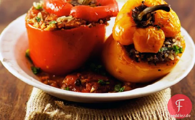 Gewürztes Lamm gefüllte Paprika