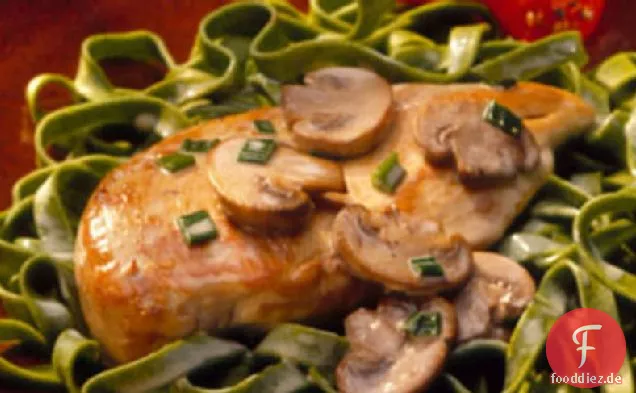 Hühnchen in Brandy-Sahne-Sauce