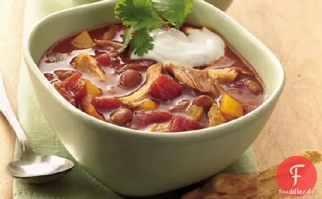 Slow-Cooker Huhn Enchilada Chili
