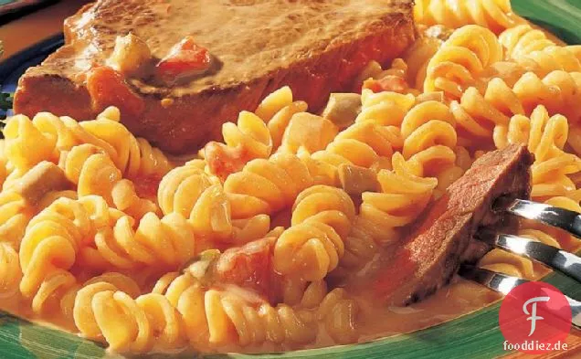 Südwestliche Cheesesteak Abendessen