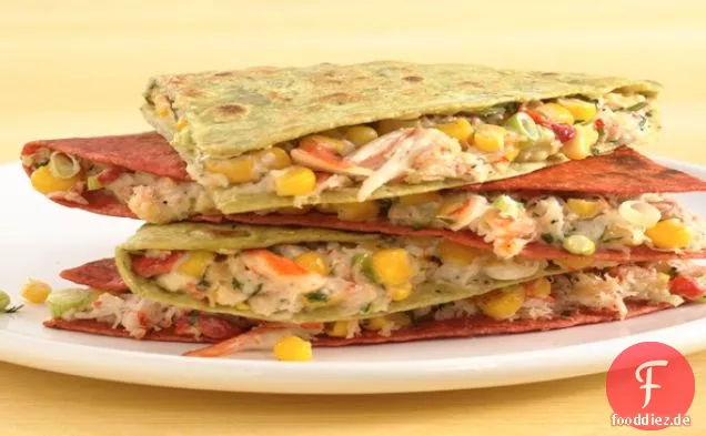 Mais und Krabben Quesadillas