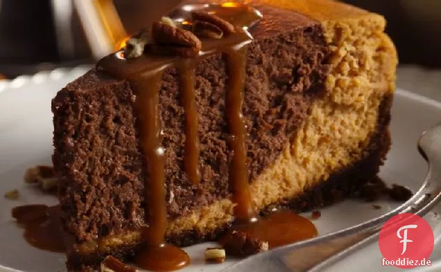 Schokoladen-Bourbon-Kürbis-Käsekuchen