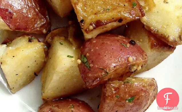Senf-Vinaigrette Gebratener Kartoffelsalat