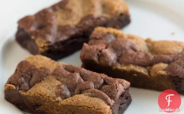 Doppelte Schokoladen- und Lebkuchen-Keksriegel