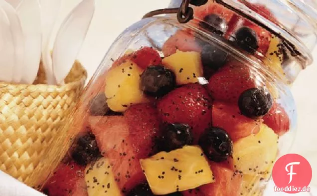 Mohn-Obstsalat