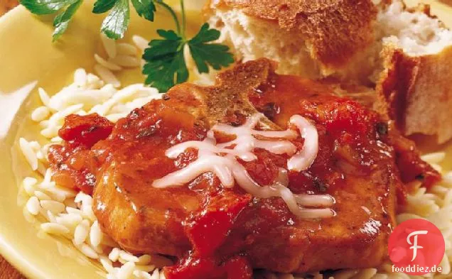 Slow-Cooker Pizza Schweinekoteletts