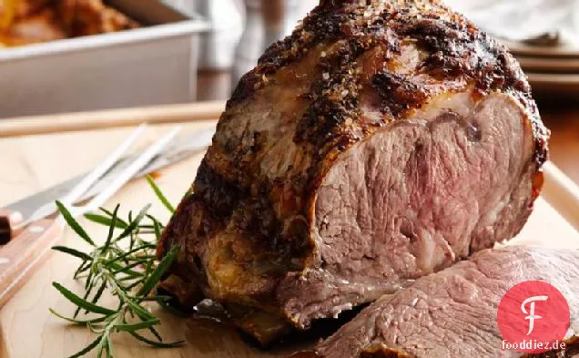 Beef Rib Roast mit Yorkshire Pudding