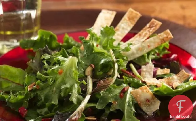 Urlaub-Salat mit Parmesan-Fans