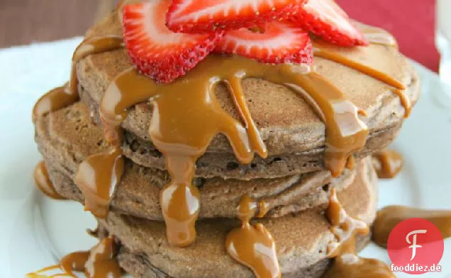 Mexikanische Schokoladenpfannkuchen mit Dulce de Leche