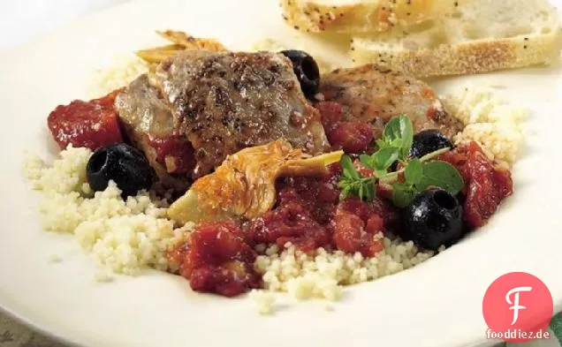 Slow-Cooker mediterraner Hühnereintopf