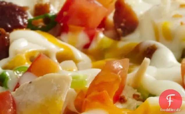 Gegrilltes Huhn und Speck Ranch Pizza