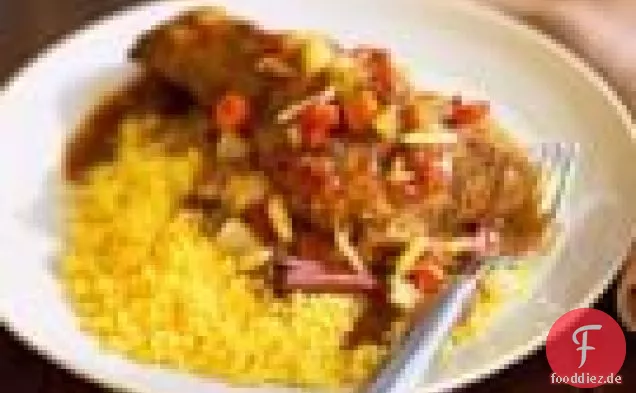 Algerische Lammschenkel mit Kardamom und Orange