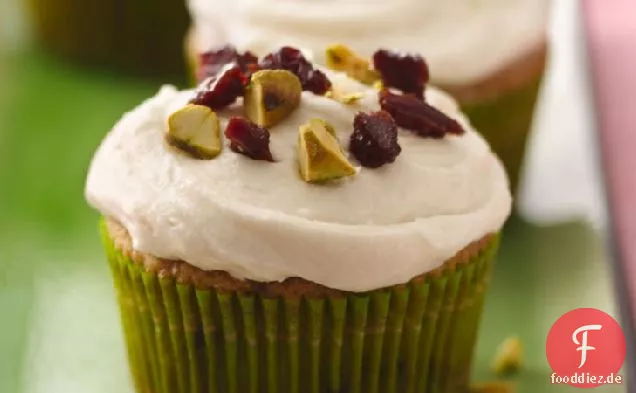 Getrocknete Kirsch-Pistazien-Cupcakes