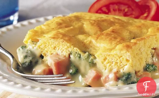 Schinken und Brokkoli Käse Pot Pie