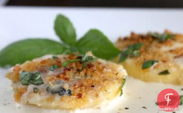 Knusprig käsig ofengebackene Polenta