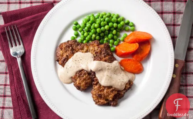 Chicken-Fried Steak mit Land Soße