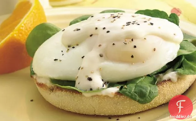 Florentiner Eier auf englischen Muffins