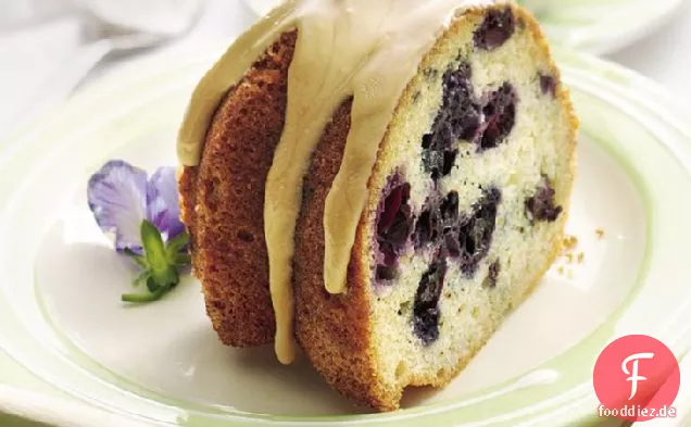 Blueberry-Kaffee-Kuchen mit Ahorn-Glasur