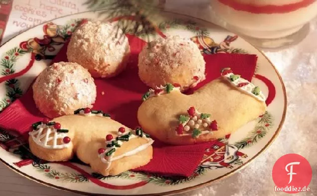 Pfefferminz-Schneeball-Kekse