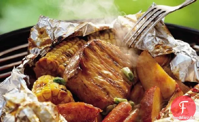 Gegrillte Honig-Kreuzkümmel BBQ Schweinefleisch Packs