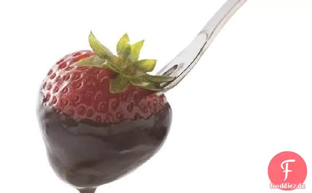 Einfaches dunkles Schokoladenfondue