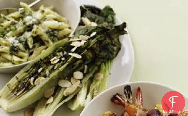 Gegrillte Romaine mit Caesar-Cado-Dressing