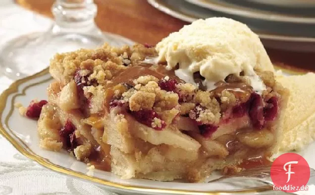 Cranberry-Apfelkuchen Quadrate