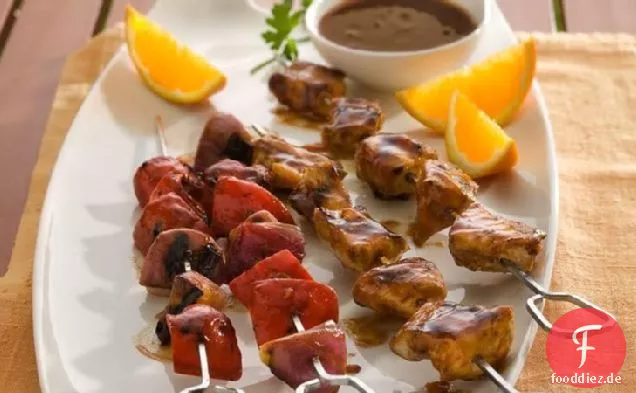 Gegrilltes Grillhähnchen Kabobs