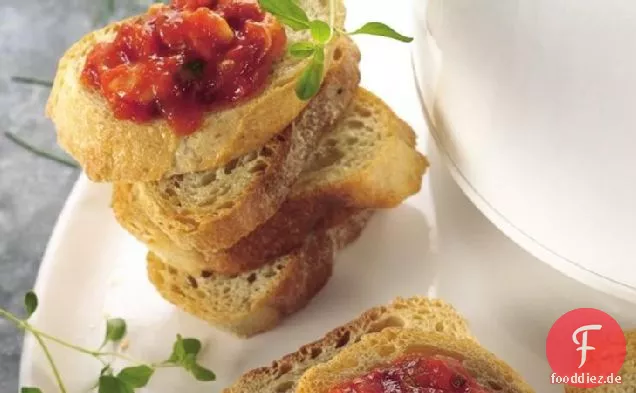 Slow-Cooker-Marinara-Sauce mit Mozzarella-Käse Dip -