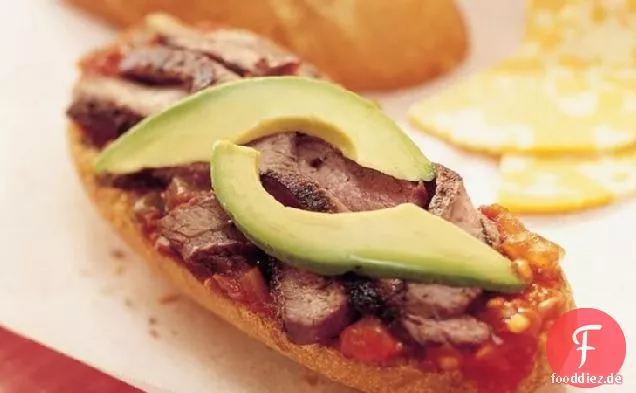 Gegrilltes Southwest Steak und Salsa Sandwiches